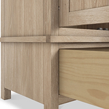Farrow Oak Double Wardrobe with Drawers