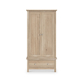 Farrow Oak 2 Door Wardrobe with Drawers