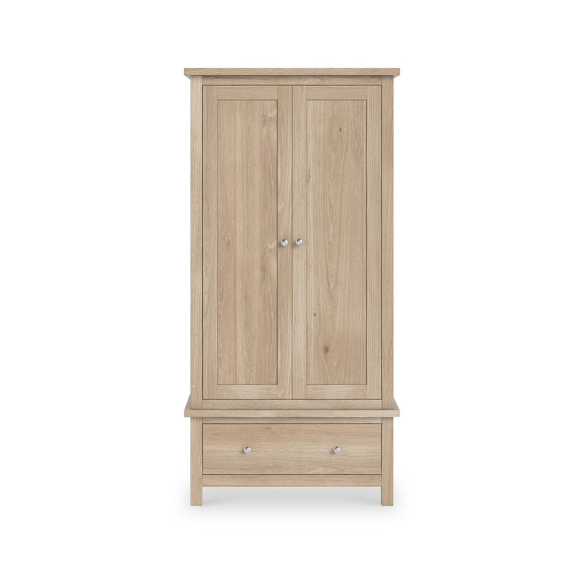 Farrow Oak 2 Door Wardrobe with Drawers