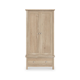 Farrow Oak 2 Door Wardrobe with Drawers