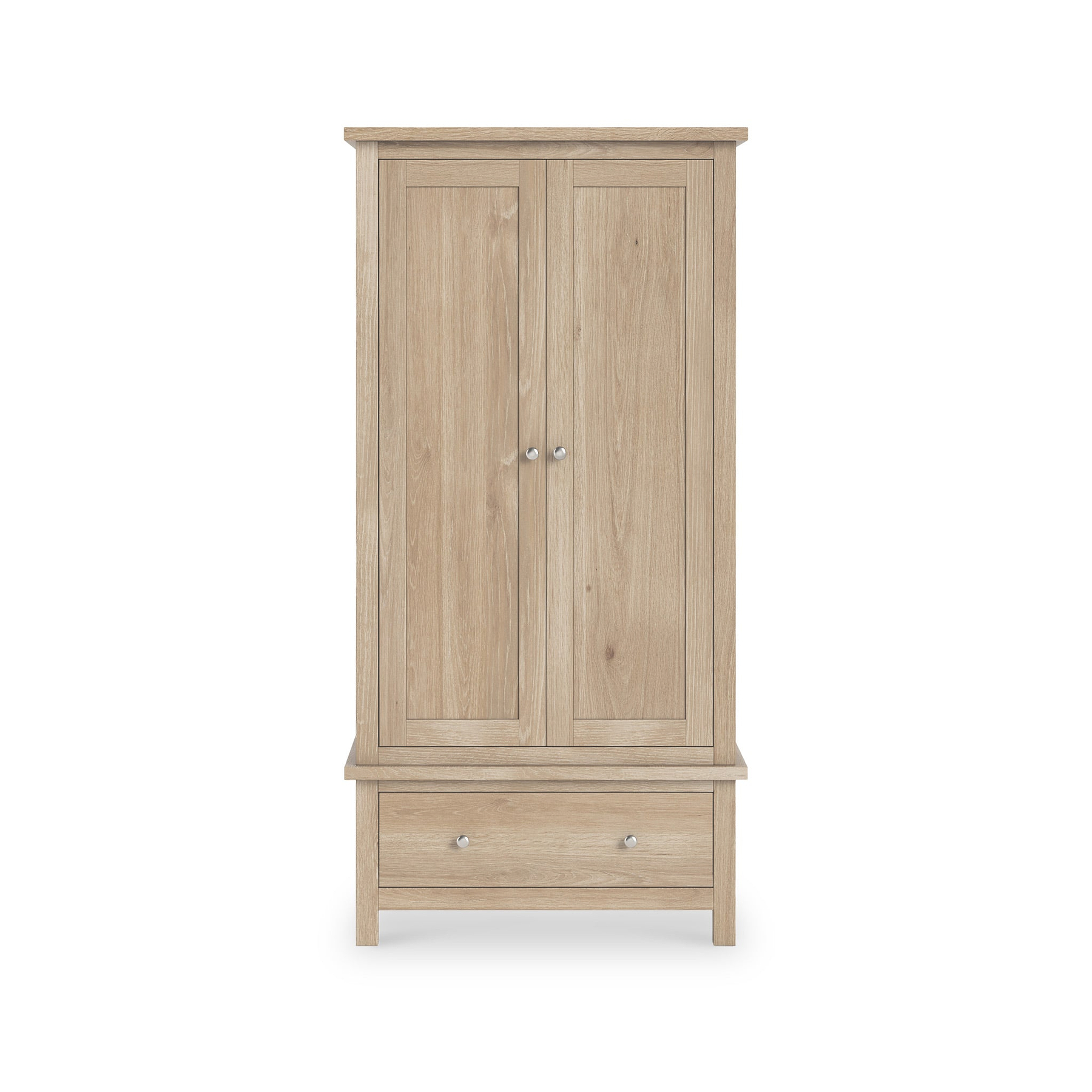 Farrow Oak 2 Door Wardrobe with Drawers