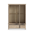 Farrow Oak 3 Door Wardrobe with Drawers