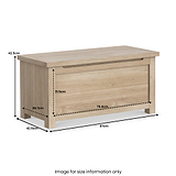 Farrow Oak Blanket Box