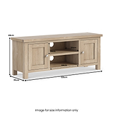 Farrow Oak 120cm Large TV Stand