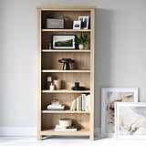 Farrow Oak Large Bookcase from Roseland Furniture