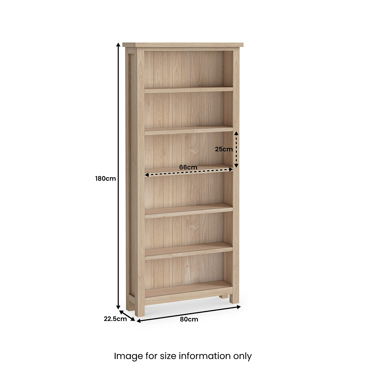 Farrow Oak Large Bookcase