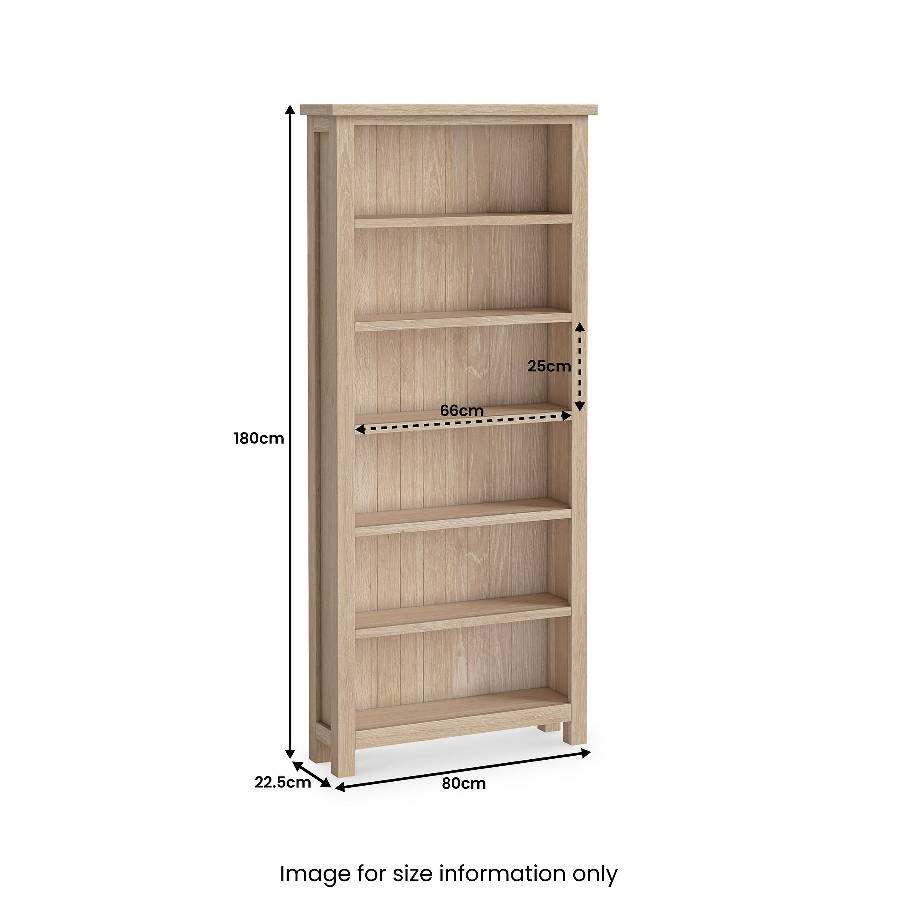 Farrow Oak Large Bookcase
