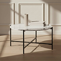 Pimlico-Banswara-Marble-Grey-Round-Coffee-Table from Roseland 