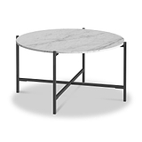 Pimlico-Banswara-Marble-Grey-Round-Coffee-Table from Roseland Furniture