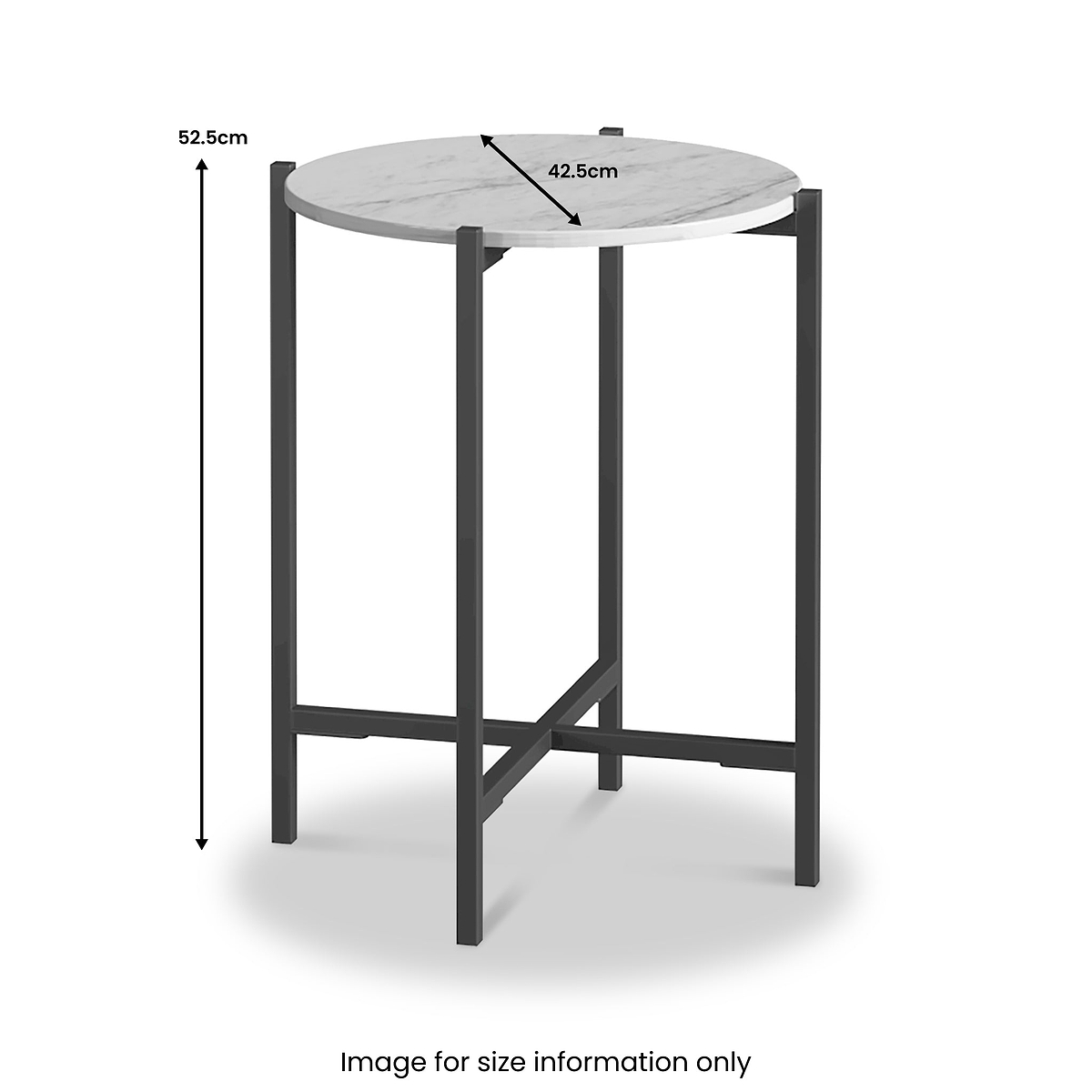 Pimlico-Banswara-Marble-Grey-Round-Side-Table from Roseland Furniture