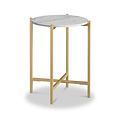 Pimlico-Banswara-Marble-Gold-Frame-Round-Side-Table from Roseland Furniture