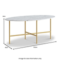 Pimlico-Banswara-Marble-Gold-Frame-Oval-Coffee-Table from Roseland Furniture