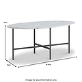 Pimlico-Banswara-Marble-Grey-Oval-Coffee-Table from Roseland Furniture