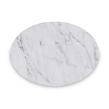 Pimlico Marble Oval C Side Table with Gold Frame
