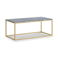 Pimlico-Grey-Marble-Gold-Frame-Rectangular-Coffee-Table from Roseland Furniture