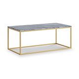 Pimlico-Grey-Marble-Gold-Frame-Rectangular-Coffee-Table from Roseland Furniture
