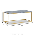 Pimlico-Grey-Marble-Gold-Frame-Rectangular-Coffee-Table from Roseland Furniture
