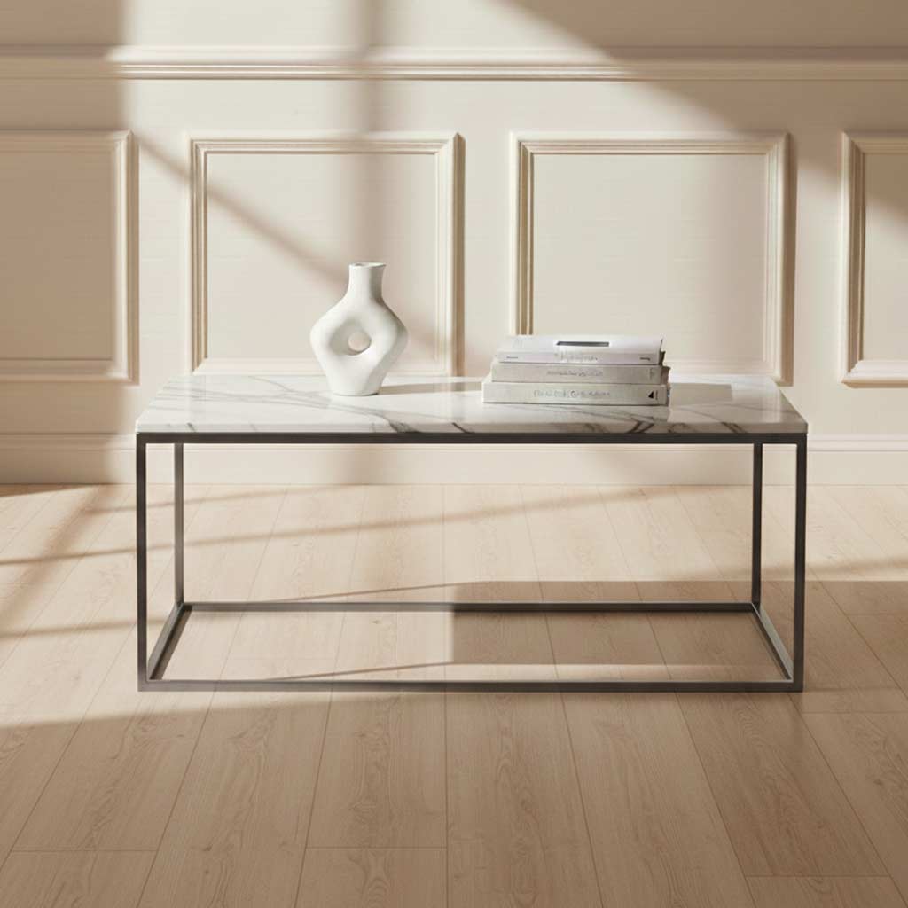 Pimlico-Banswara-Marble-Grey-Rectangular-Coffee-Table from Roseland Furniture