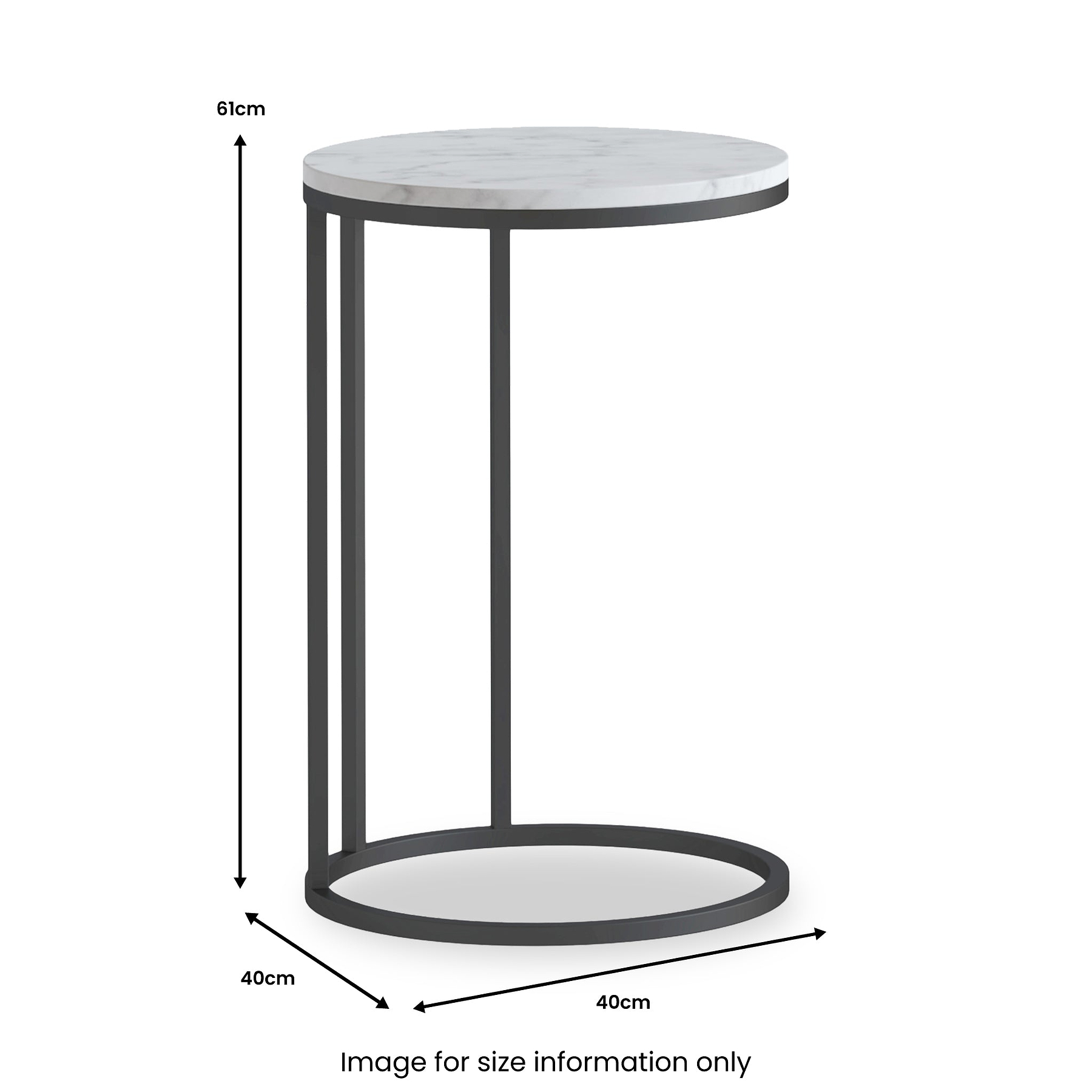 Pimlico-Banswara-Marble-Grey-Round-C-Side-Table from Roseland Furniture