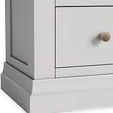 Colette Grey 2 Drawer Bedside Table from Roseland Furniture