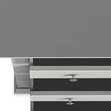 Colette Grey 2 Over 3 Chest Of Drawers from Roseland Furniture