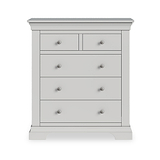 Colette Grey 2 Over 3 Chest Of Drawers from Roseland Furniture