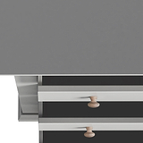Colette Grey 2 Over 3 Chest Of Drawers from Roseland Furniture