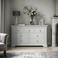 Colette Grey 3 Over 4 Chest Of Drawers from Roseland Furniture
