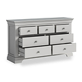 Colette Grey 3 Over 4 Chest Of Drawers from Roseland Furniture