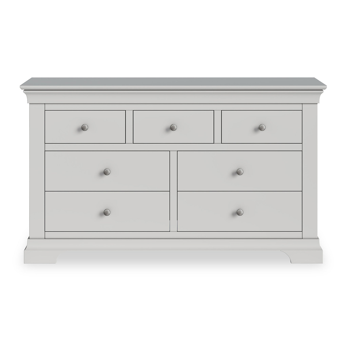 Colette Grey 3 Over 4 Chest Of Drawers from Roseland Furniture