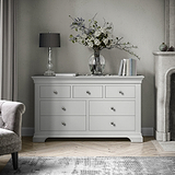 Colette Grey 3 Over 4 Chest Of Drawers from Roseland Furniture