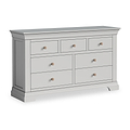 Colette Grey 3 Over 4 Chest Of Drawers from Roseland Furniture