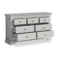 Colette Grey 3 Over 4 Chest Of Drawers from Roseland Furniture