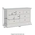 Colette Grey 3 Over 4 Chest Of Drawers from Roseland Furniture