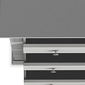 Colette Grey 4 Over 6 Chest Of Drawers from Roseland Furniture
