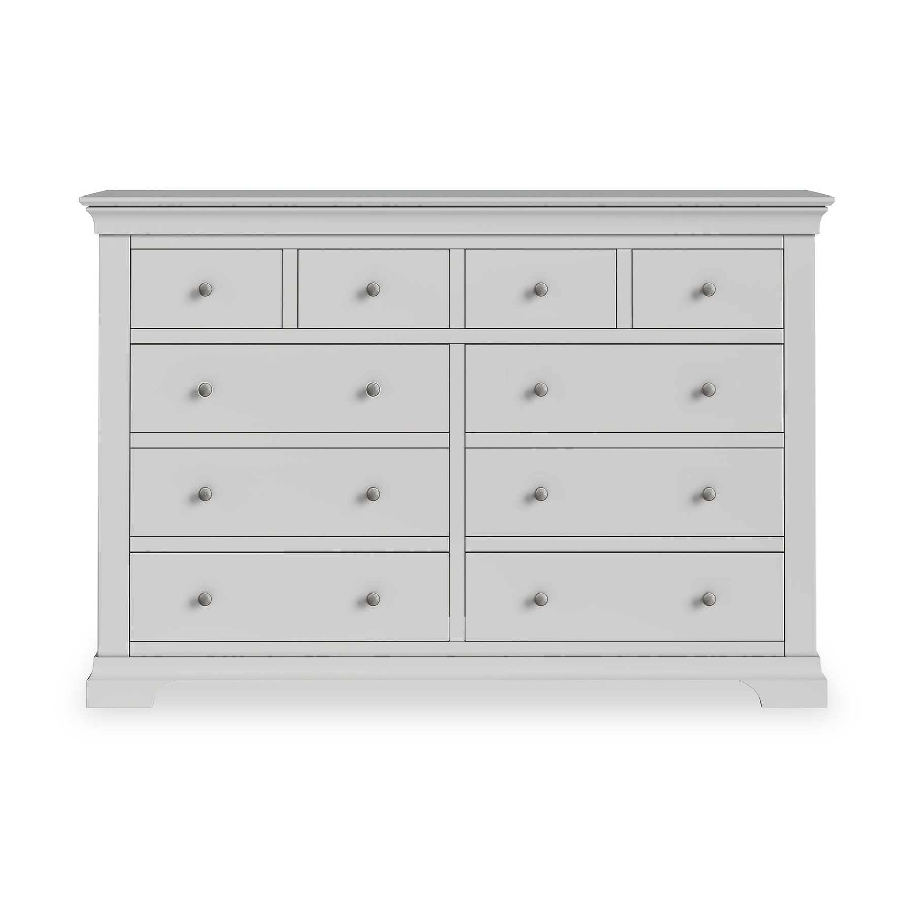 Colette Grey 4 Over 6 Chest Of Drawers from Roseland Furniture