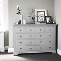 Colette Grey 4 Over 6 Chest Of Drawers from Roseland Furniture