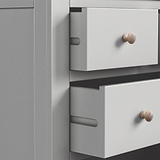 Colette Grey 4 Over 6 Chest Of Drawers from Roseland Furniture