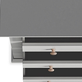 Colette Grey 4 Over 6 Chest Of Drawers from Roseland Furniture