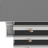 Colette Grey 4 Over 6 Chest Of Drawers from Roseland Furniture