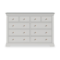 Colette Grey 4 Over 6 Chest Of Drawers from Roseland Furniture