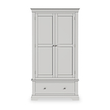 Colette Grey Double Wardrobe Drawer from Roseland Furniture