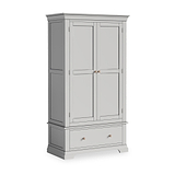 Colette Grey Double Wardrobe Drawer from Roseland Furniture