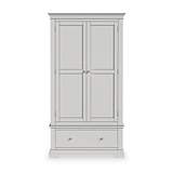 Colette Grey Double Wardrobe Drawer from Roseland Furniture