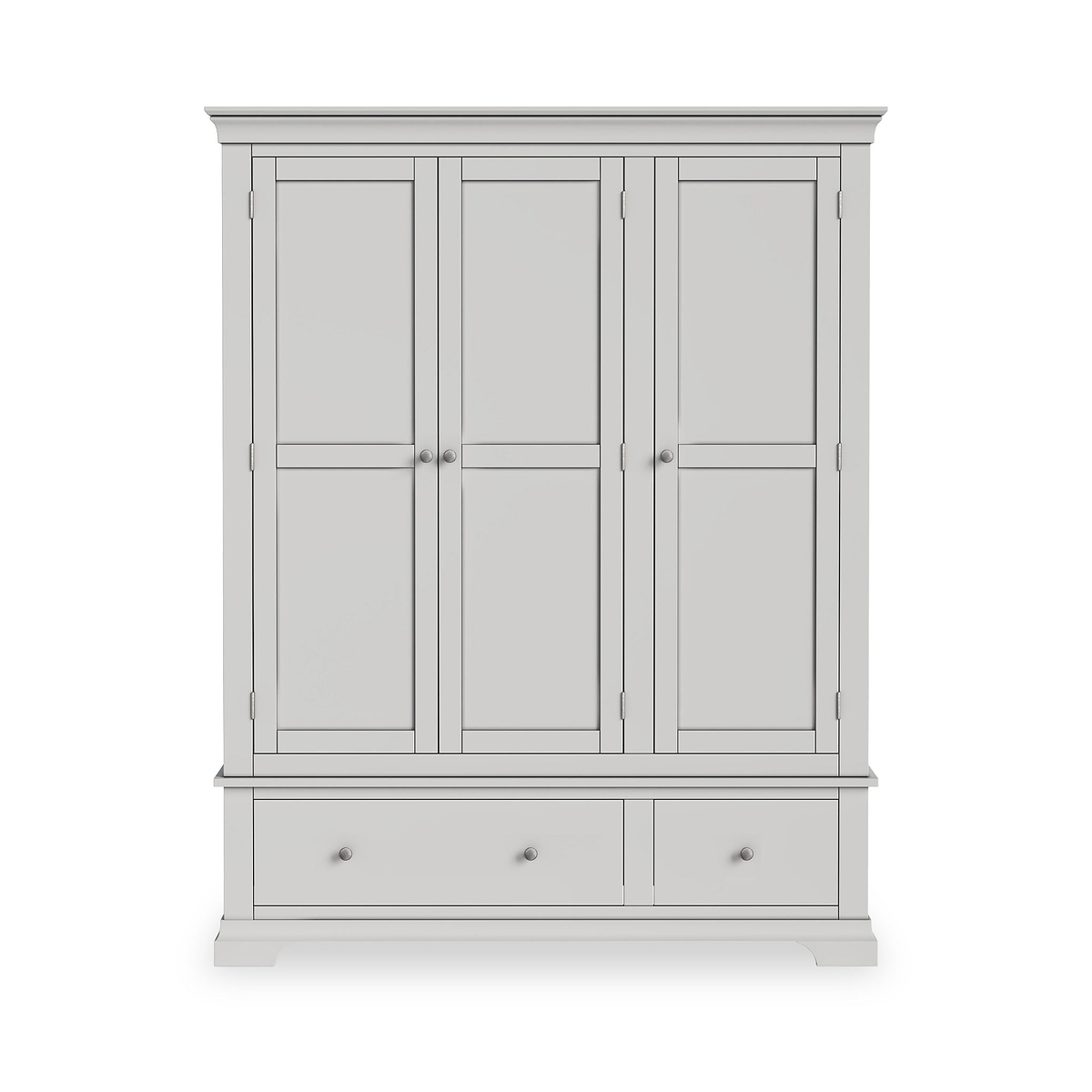 Colette Grey Triple Wardrobe Drawer from Roseland Furniture