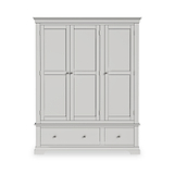 Colette Grey Triple Wardrobe Drawer from Roseland Furniture