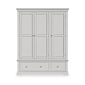 Colette Grey Triple Wardrobe Drawer from Roseland Furniture