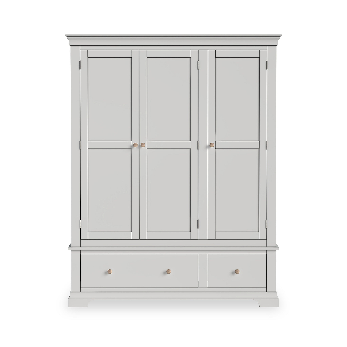 Colette Grey Triple Wardrobe Drawer from Roseland Furniture