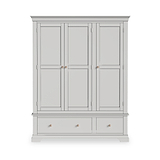 Colette Grey Triple Wardrobe Drawer from Roseland Furniture