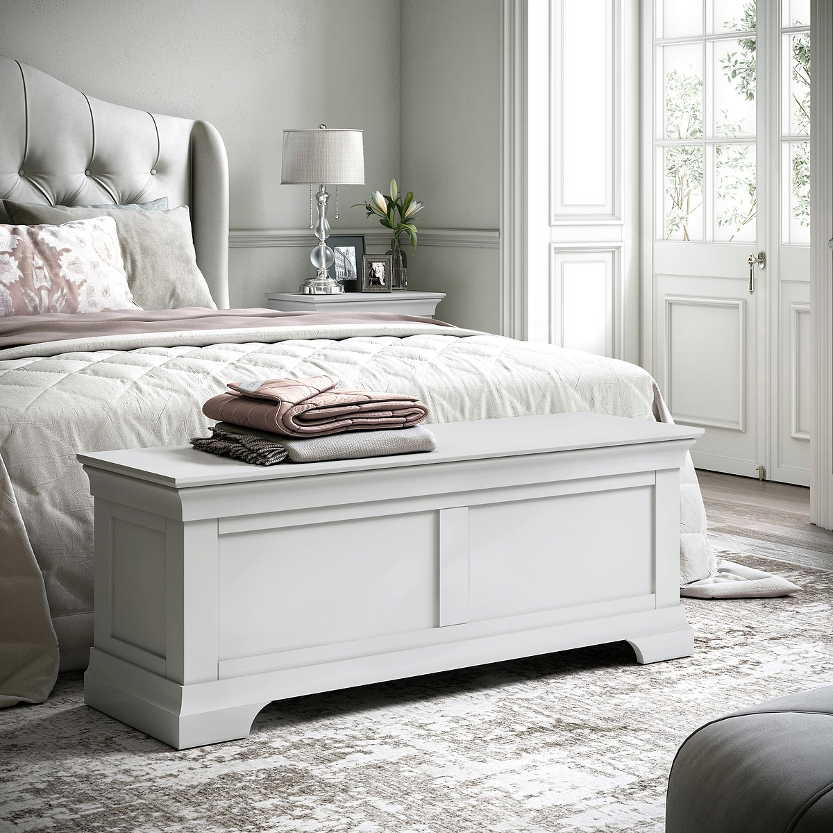 Colette Blanket Box Grey from Roseland Furniture